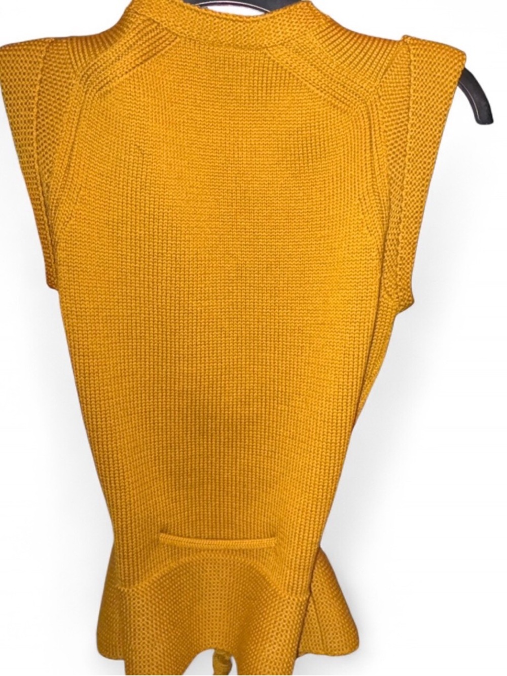 Gucci Golden Mustard Knit V-Neck Sleeveless Sweater Vest - Picture 7 of 7